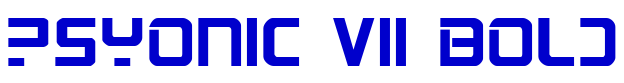 PsYonic VII Bold шрифт